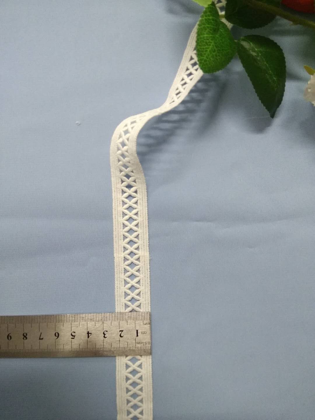 水溶牛奶絲棉線繡花花邊  時尚花邊刺繡服飾服裝花邊