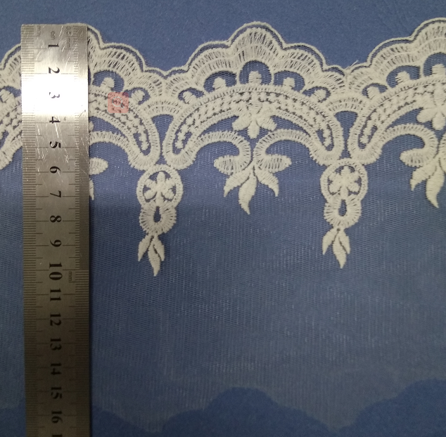 網(wǎng)布繡花花邊  時尚服裝服飾刺繡花邊