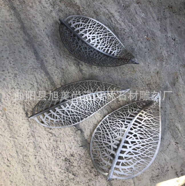 不銹鋼樹葉雕塑 不銹鋼園林景觀雕塑 金屬雕塑各種大型不銹鋼擺件