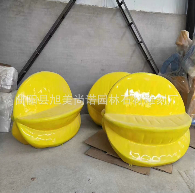 玻璃鋼水果座椅 異形座椅雕塑 廣場商場園林玻璃鋼座椅卡通座椅