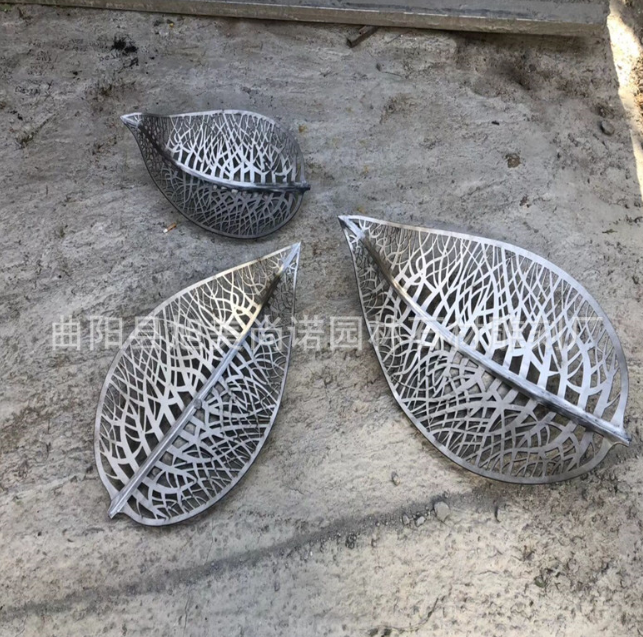 不銹鋼樹葉雕塑 不銹鋼園林景觀雕塑 金屬雕塑各種大型不銹鋼擺件