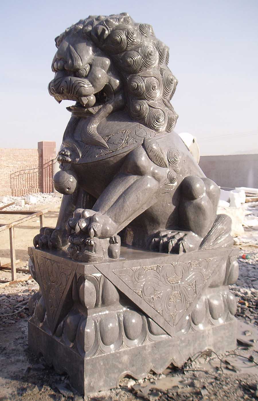 中銘盛世石獅子雕刻