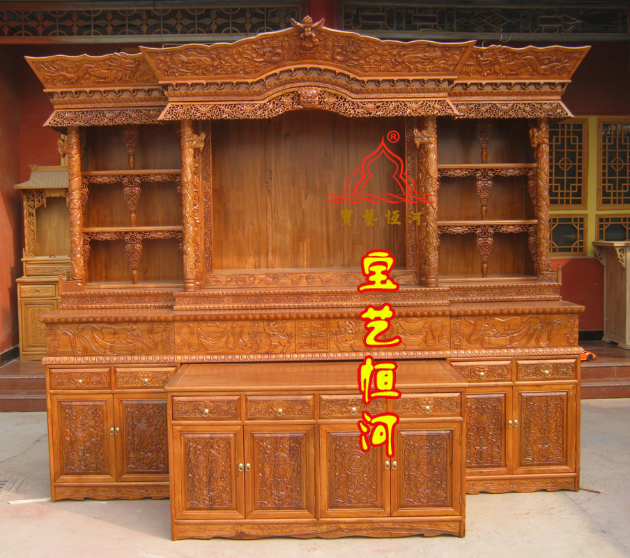 101仿古藏式佛龕密宗佛堂供桌三層佛臺金剛佛臺