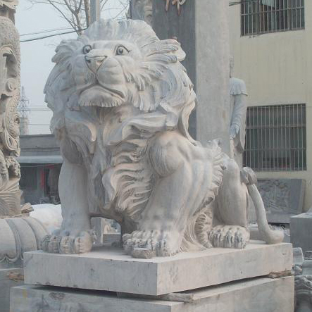 漢漢白玉獅子 青石獅子迎賓獅子 廠家定制