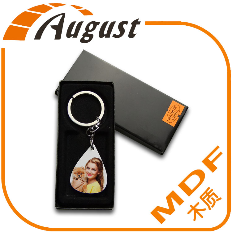 廠家定制  熱轉(zhuǎn)印空白耗材批發(fā)  熱轉(zhuǎn)印MDF木質(zhì)鑰匙扣  套裝A309