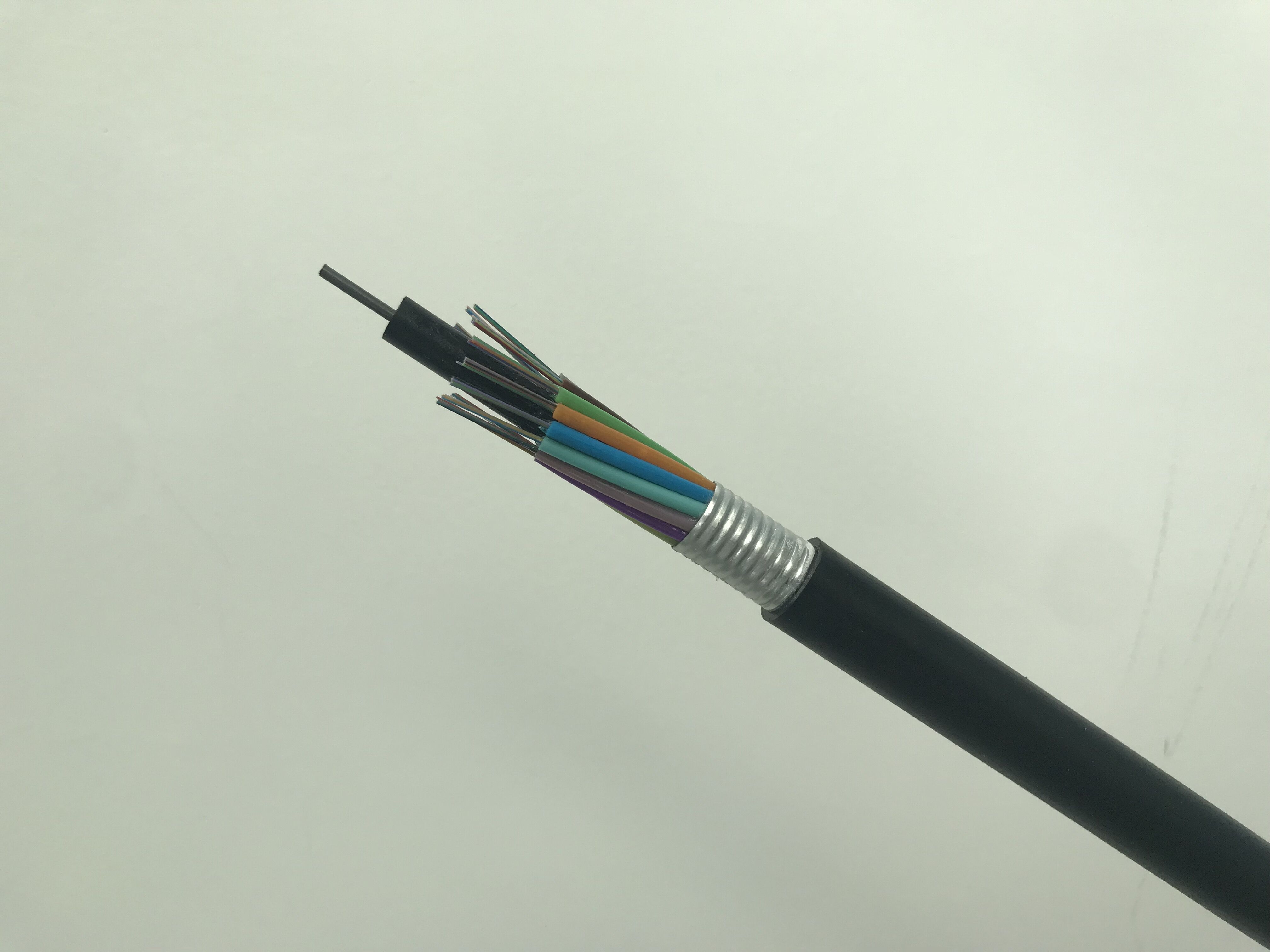 72芯室外單模層絞式鎧裝光纜