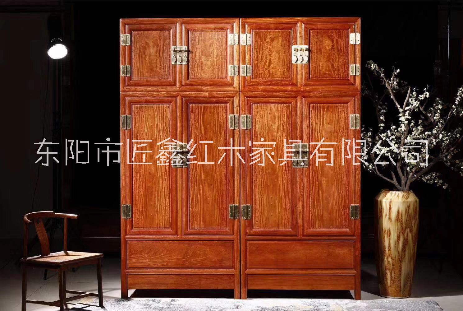 匠鑫紅木 花梨木頂箱柜