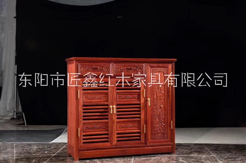 東陽(yáng)匠鑫紅木家具 花梨木五斗柜