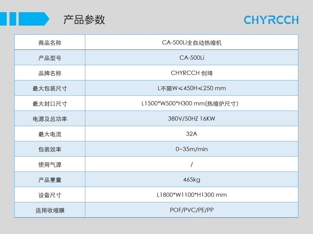 深圳自動熱收縮包裝機廠家 創(chuàng)琦智能自動熱收縮包裝機CA-500Li現(xiàn)貨供應