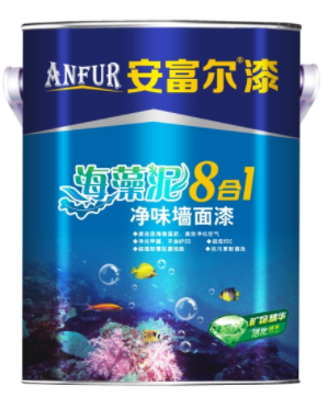 安富爾漆海藻泥8合l凈味墻面漆內(nèi)墻涂料*