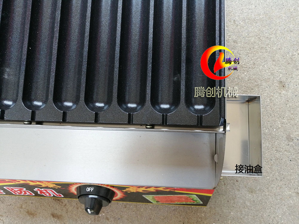 新升級16串燃氣秘制烤腸機,商用小吃液化氣烤腸機熱狗機