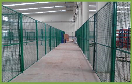 申濟車間隔離網(wǎng)倉庫物流圍欄可定制