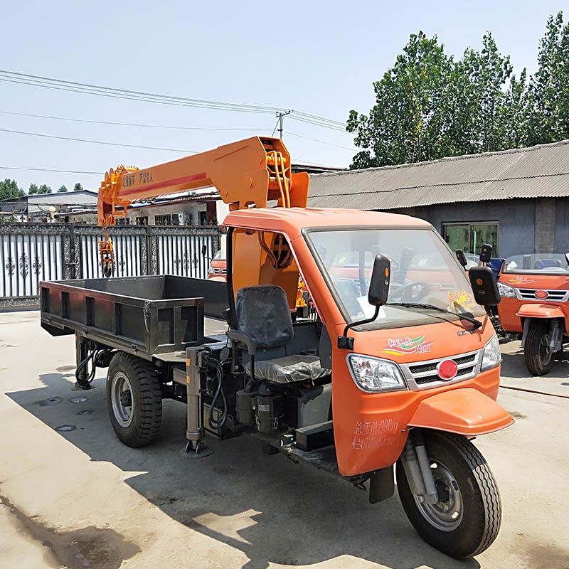 陜西小型農(nóng)用隨車吊 三噸三輪車隨車吊 液壓支腿吊樹移樹背背吊