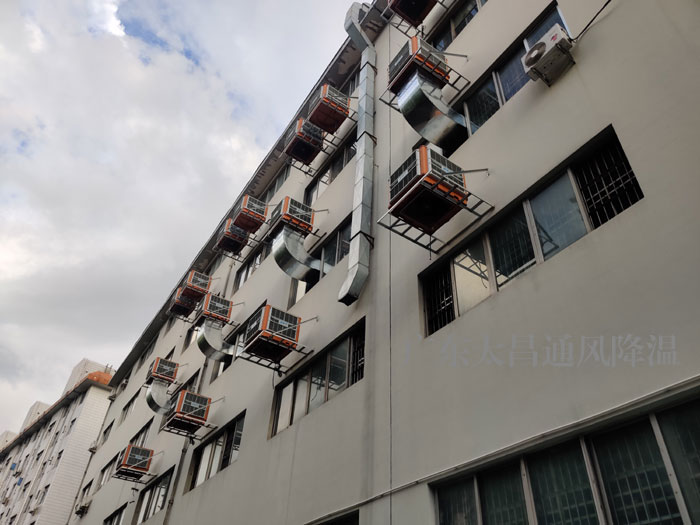 東莞謝崗某眼鏡廠車間降溫方案