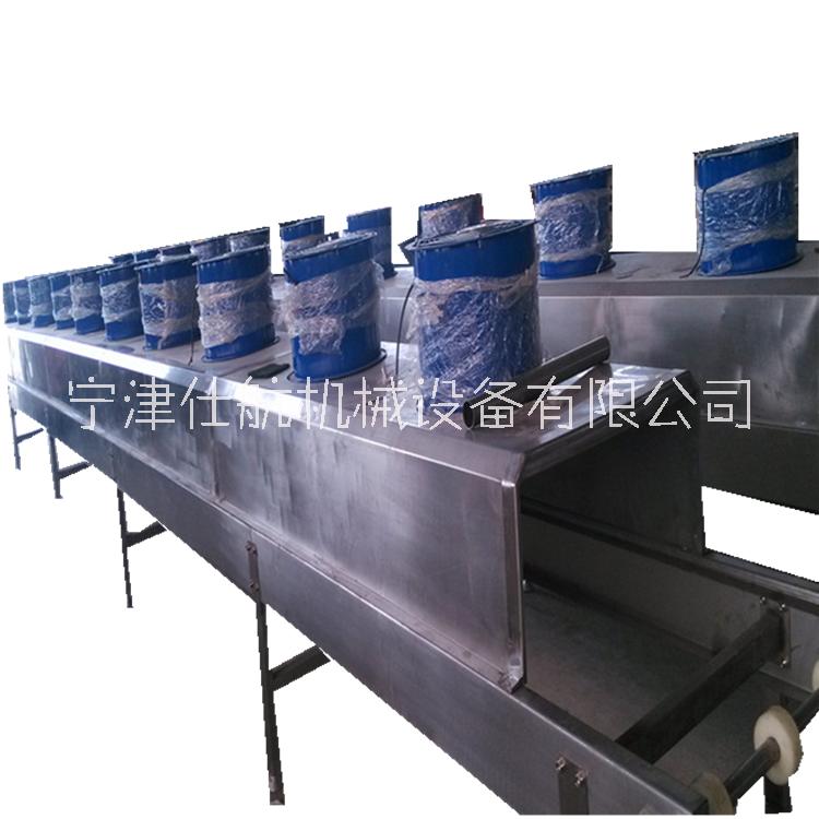帶風(fēng)機冷卻網(wǎng)帶輸送機 風(fēng)機冷卻網(wǎng)帶流水線輸送機 仕航機械