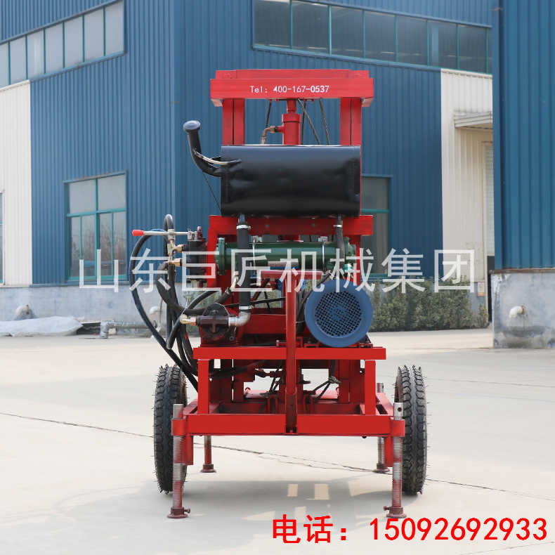 巨匠集團供應SJDY-3三相電液壓打井機 輪式打井機移動更方便