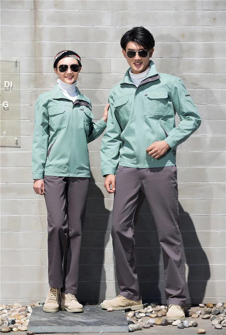 秦皇島純棉工作服定做現(xiàn)貨勞保服套裝電焊工耐磨工服