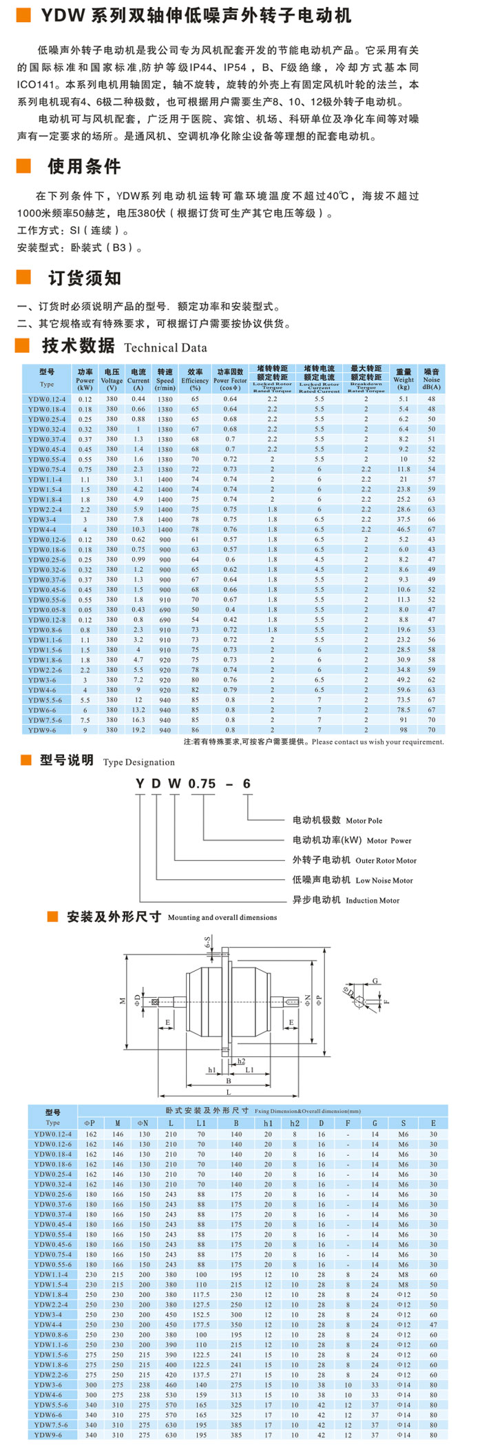 【九洲風(fēng)機(jī)】YDW系列雙軸伸低噪聲外轉(zhuǎn)子電動(dòng)機(jī)廠家直銷批發(fā)價(jià)格