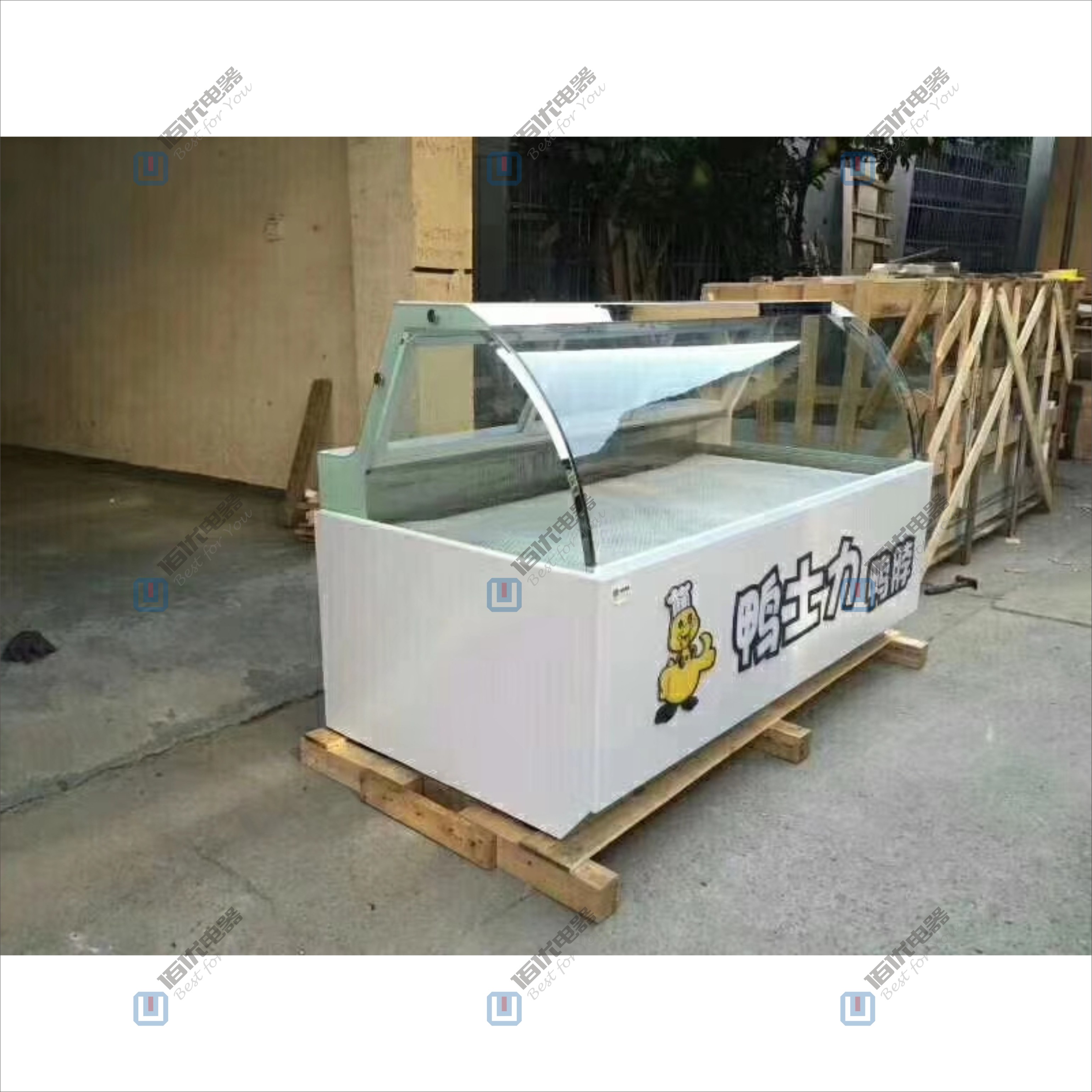 商用冷藏展示柜，臥式鴨脖柜，臥式熟食柜定制 ， 鴨脖展示柜