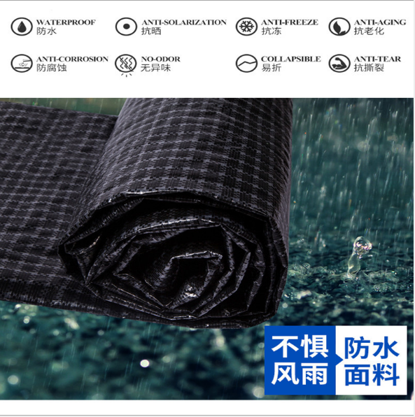 黑白格篷布PE汽車煤場貨場蓋布防老化降溫黑白格耐磨耐曬防雨