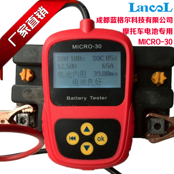 藍(lán)格爾MICRO-30摩托車(chē)蓄電池壽命檢測(cè)儀電瓶測(cè)試儀電池電導(dǎo)測(cè)試儀