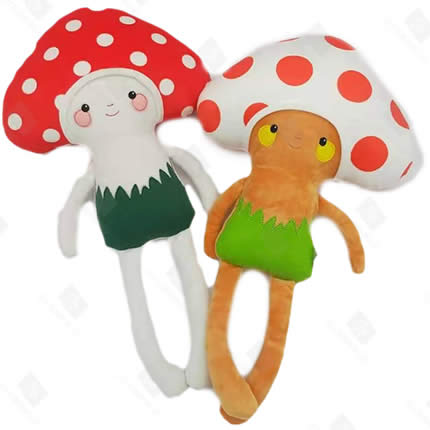 山東定制毛絨玩具廠家-定制蘑菇公仔