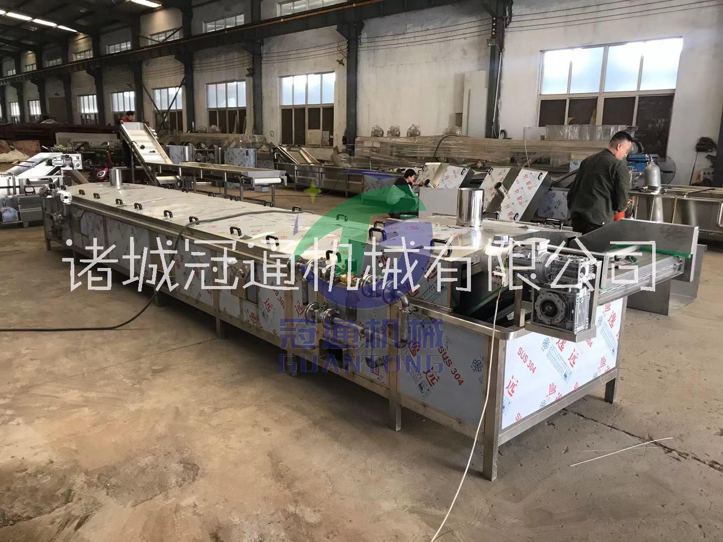 廠家定制秋葵漂燙機 漂燙預(yù)煮流水線 玉米漂燙設(shè)備選諸城冠通