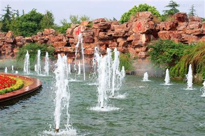 公園噴泉水景