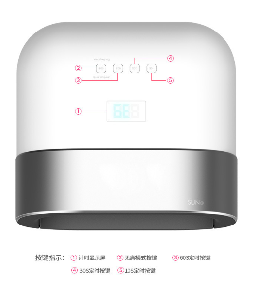 美甲燈供應(yīng) 寧波廠家供應(yīng)美甲機 智能2代雙光源美甲燈