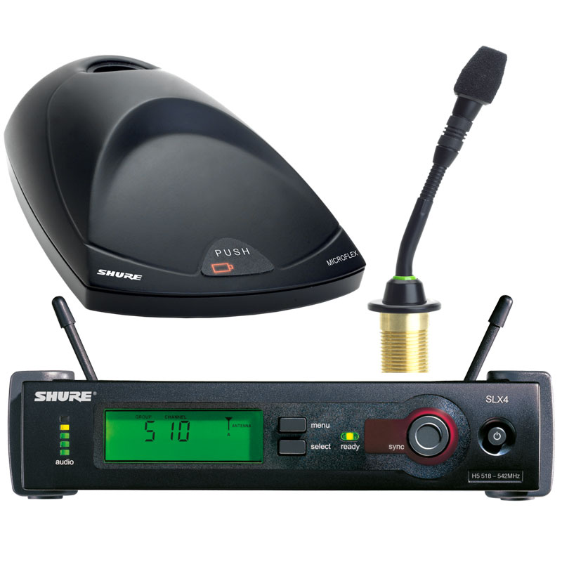 Shure SLX4/MX890/MX405 舒爾無線會議話筒 無線鵝頸會議話筒 會議無線麥克風(fēng) 無線桌面鵝頸會議話筒