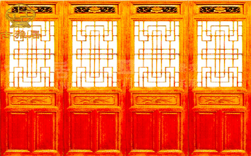 成都仿古門窗，實(shí)木門窗廠家