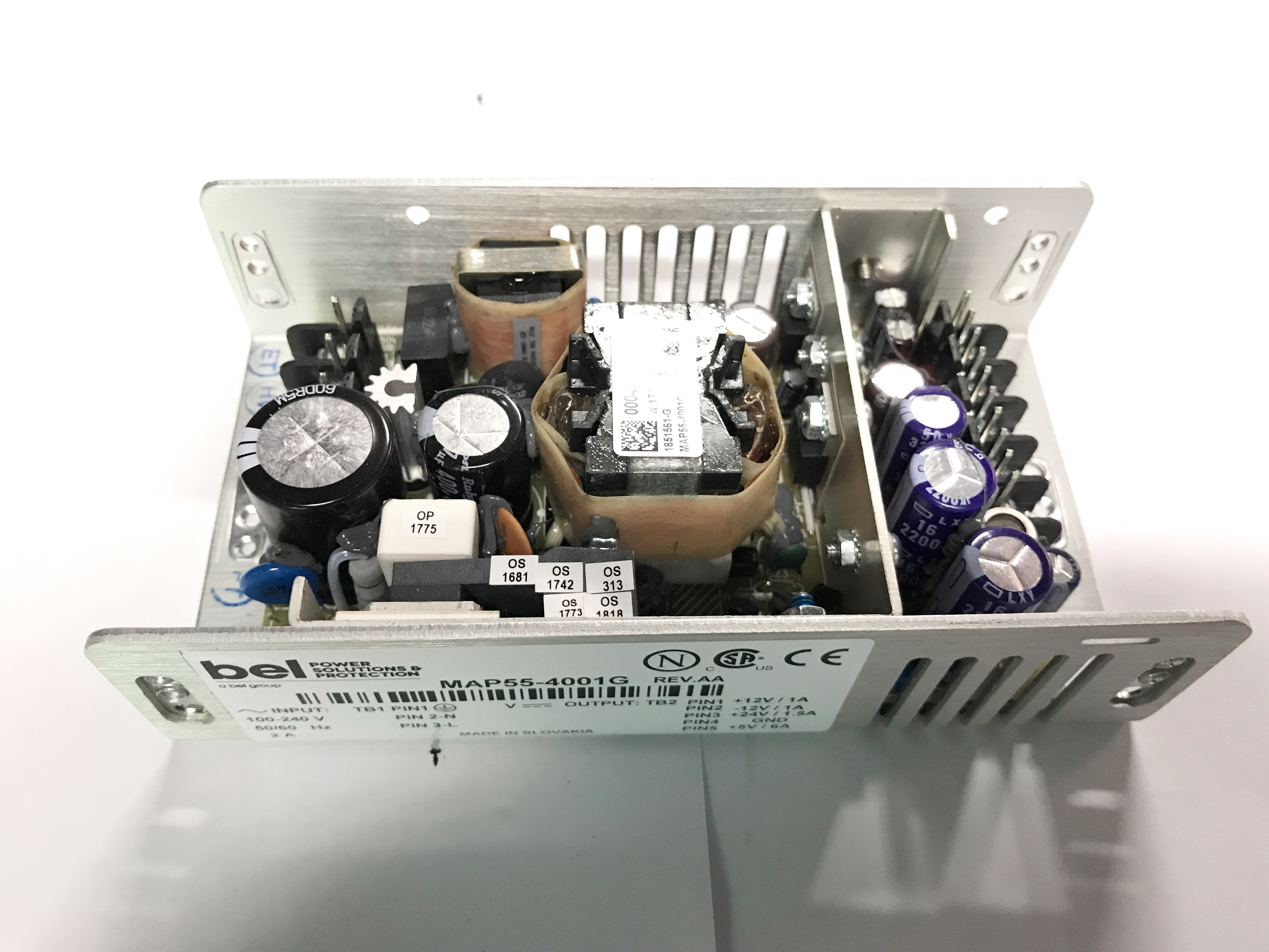 供應(yīng) MAP55-4001G 開(kāi)關(guān)電源 Bel Power Solutions