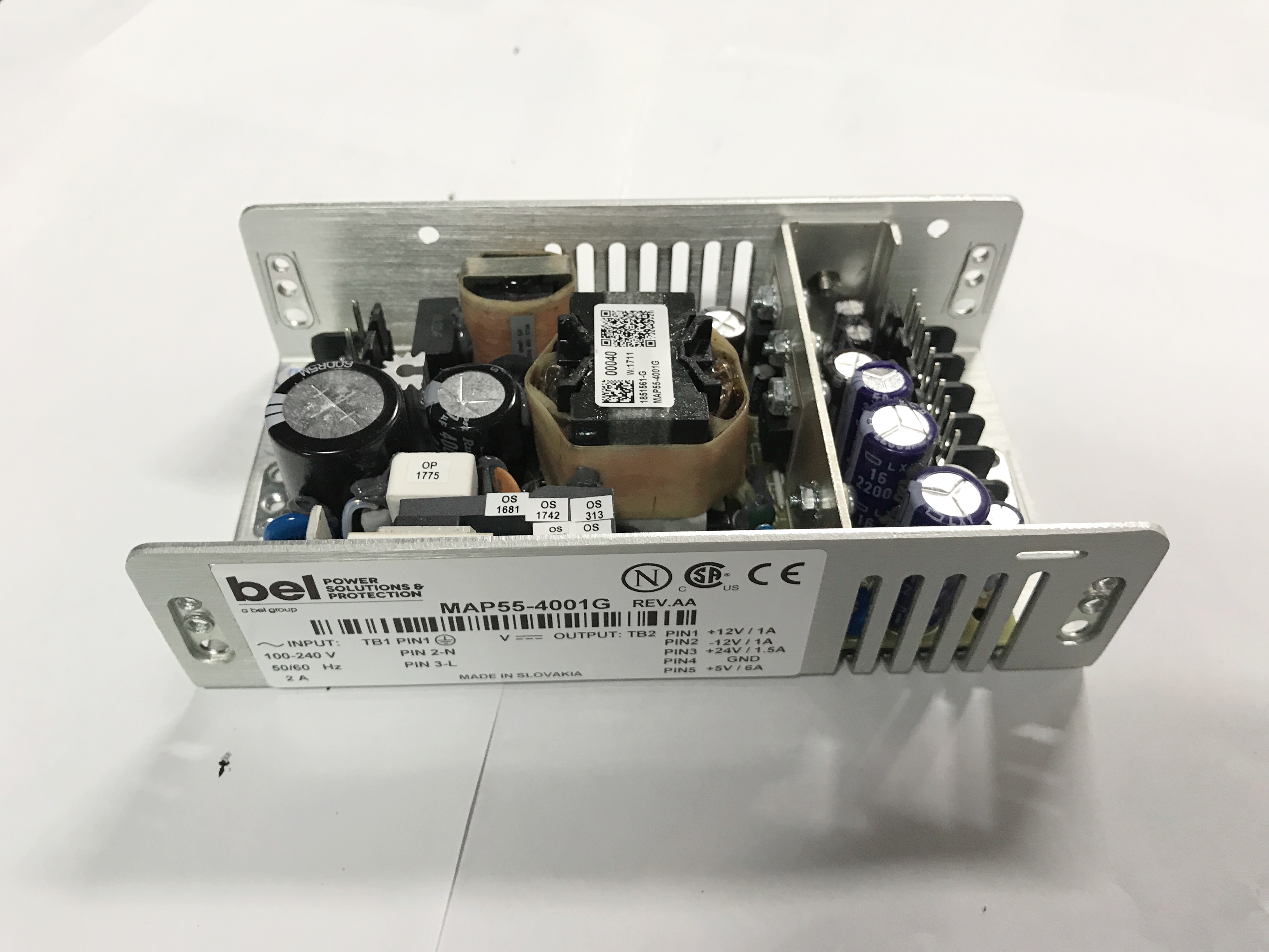 供應(yīng) MAP55-4001G 開(kāi)關(guān)電源 Bel Power Solutions