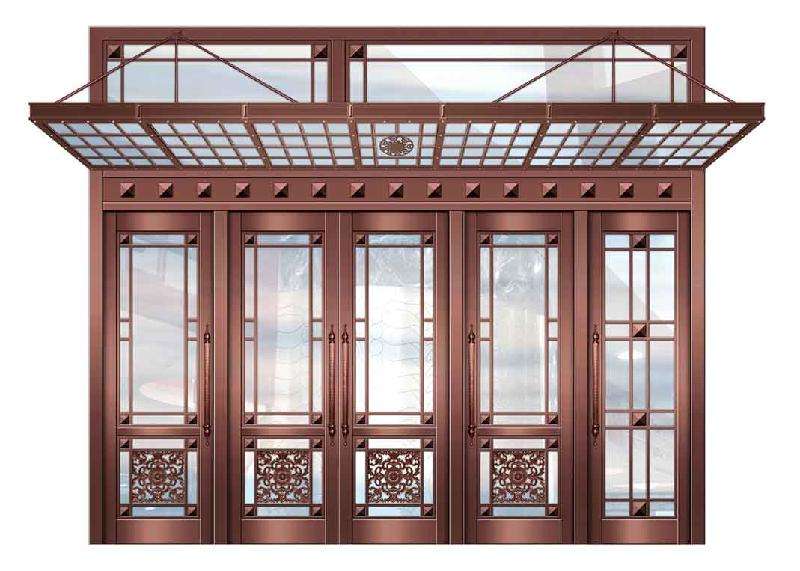 鄭州銅門品牌 河南東皇銅門 別墅銅門定做 紫銅大門