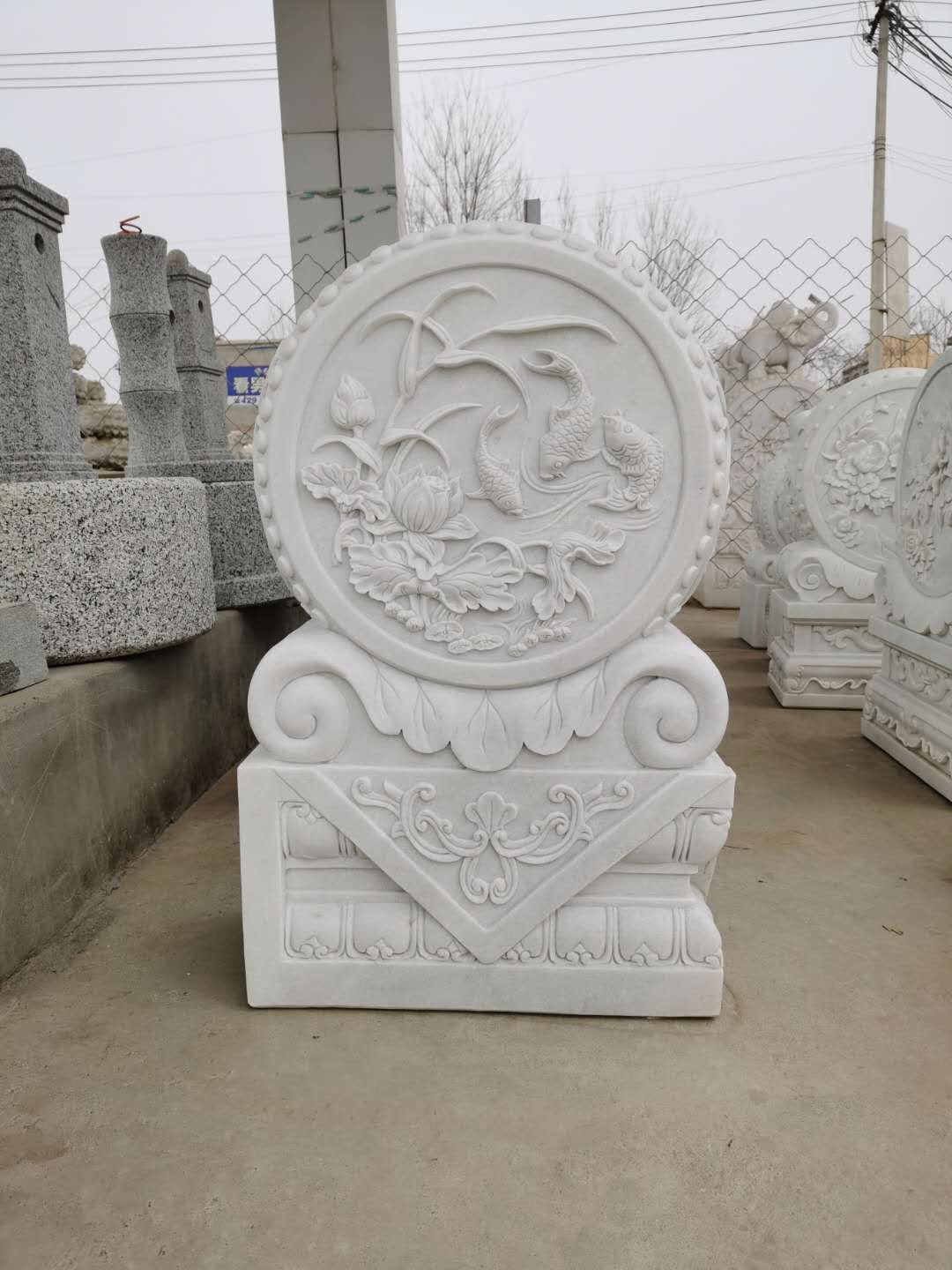 門墩門鼓石漢白玉價(jià)格 門墩門鼓石漢白玉廠家批發(fā)