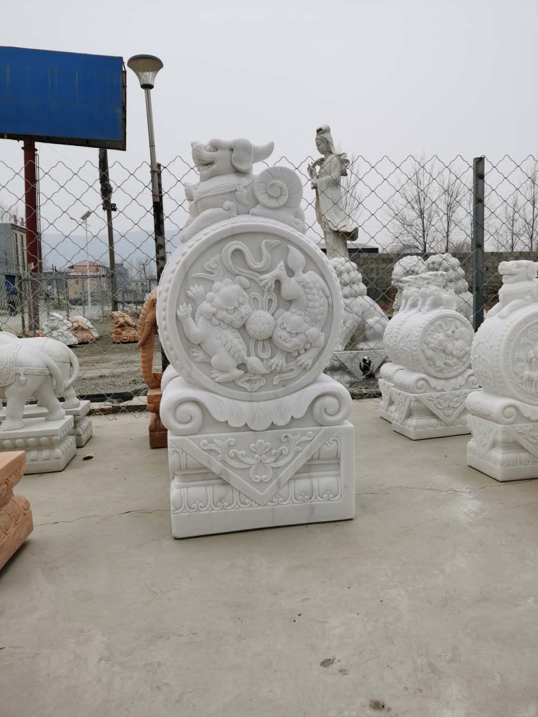 門墩門鼓石漢白玉價(jià)格 門墩門鼓石漢白玉廠家批發(fā)