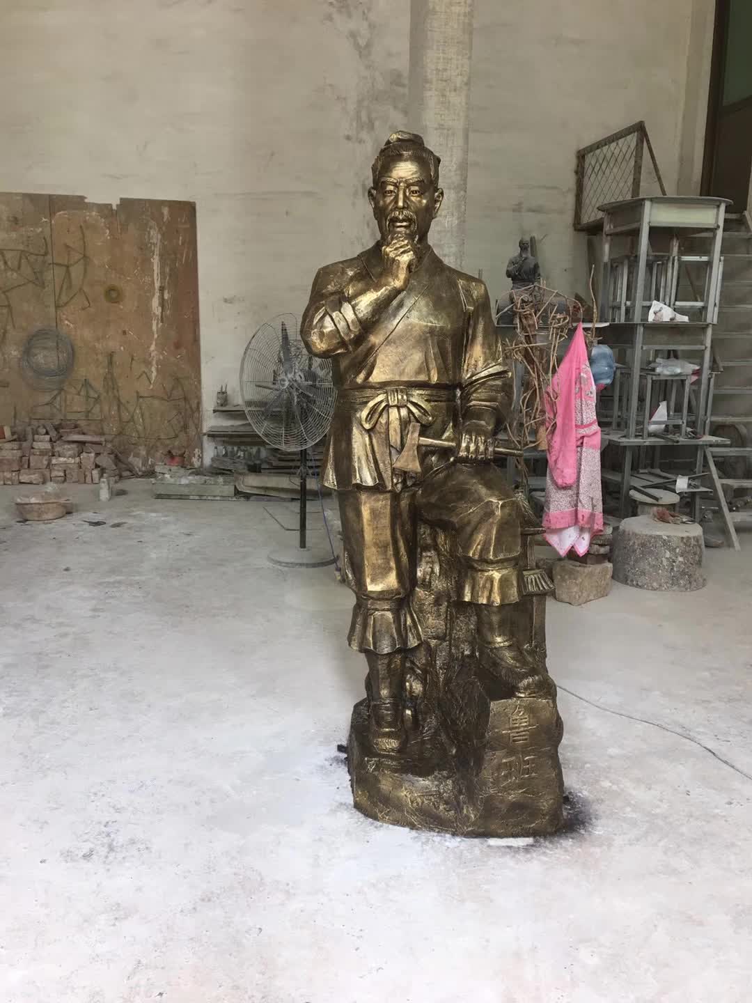 古代魯班人物銅雕塑