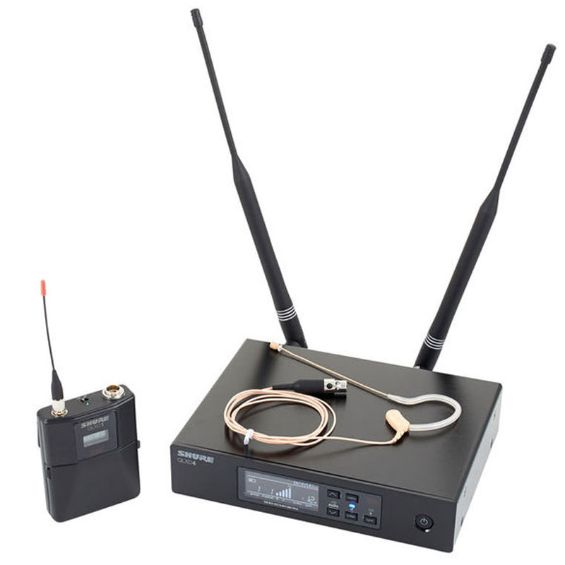 Shure QLXD14/MX153 舒爾數(shù)字無線耳戴頭戴麥克風(fēng) 一拖一無線耳戴頭戴話筒  QLXD14/MX153T