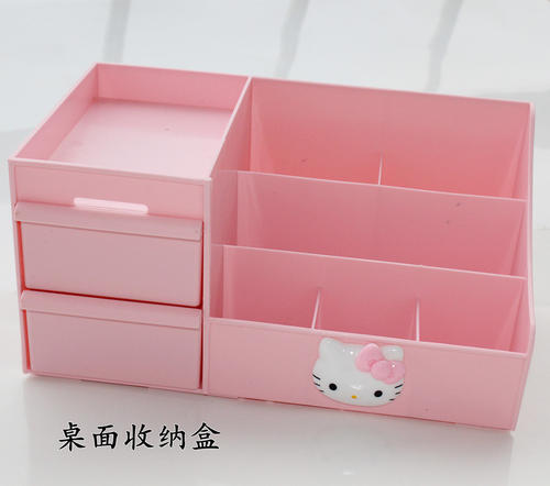 網(wǎng)紅化妝收納盒 整理桌面防塵家用口紅大容量 梳妝臺護膚品置物架