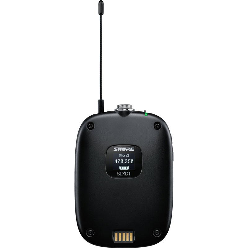 Shure SLXD14/93 舒爾一拖一無線領(lǐng)夾話筒 新品腰包領(lǐng)夾無線麥克風(fēng)話筒 單通道無線話筒 SLXD14CN