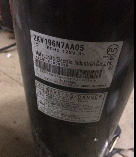2KV196N7AA 壓縮機 2KV196N7AA02    2KV196N7AA0 2KV196N7AA05壓