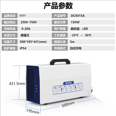 7kw-15kw便攜直流充電樁(220V直流便攜快充）