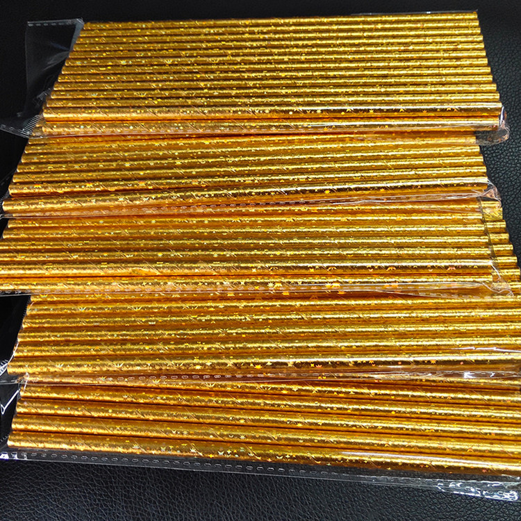 燙金紙吸管 批發(fā) 加厚紙吸管廠家-義烏市堯勝日用品有限公司
