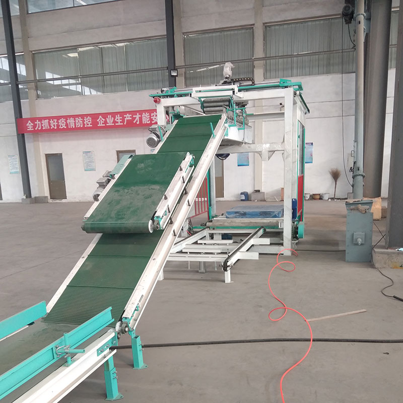 智能機(jī)器人膠塊碼垛機(jī)視頻_科磊_面粉低位碼垛機(jī)_智能控制_降低勞動強(qiáng)度