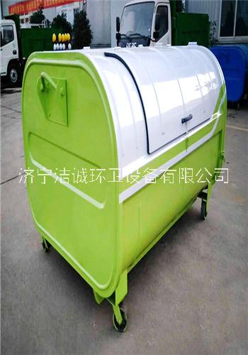 碳鋼垃圾箱 3方垃圾箱 推拉門(mén)勾臂箱式垃圾箱