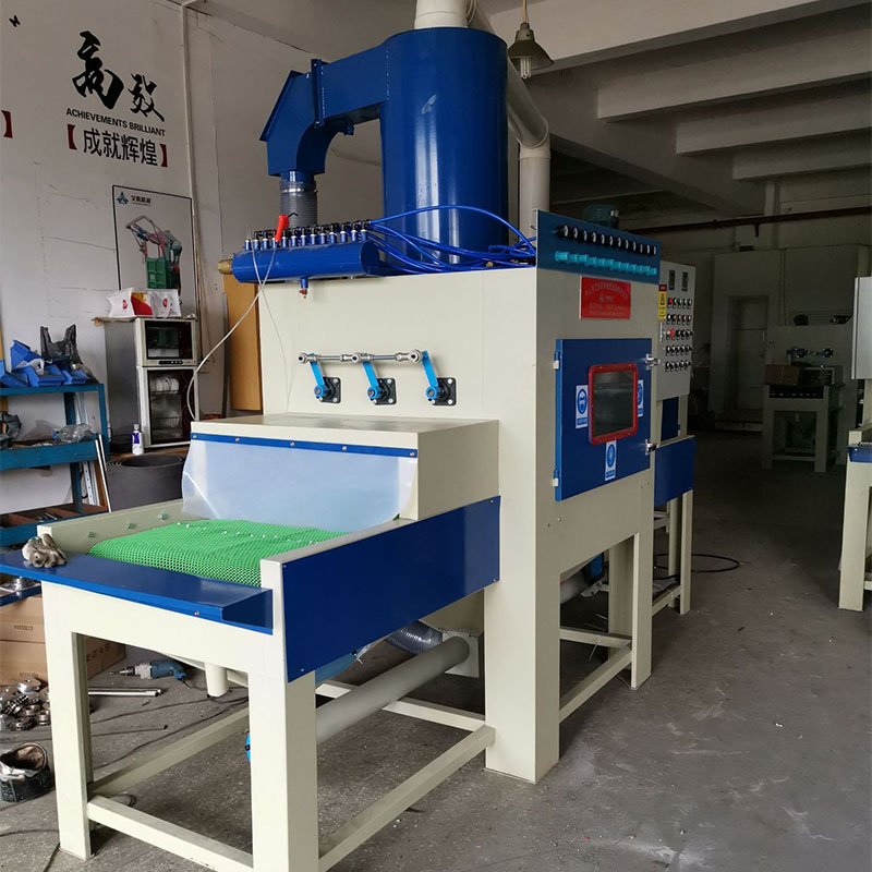 廣東河源噴砂機(jī)，除銹翻新美化表面輸送式噴砂機(jī)