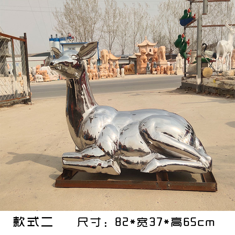 不銹鋼千面鹿雕塑景觀千面鹿不銹鋼雕塑