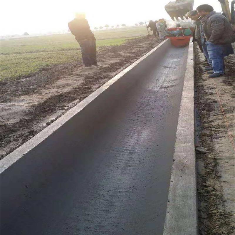 水利全自動u型 馬路兩邊邊溝渠道成型機(jī)