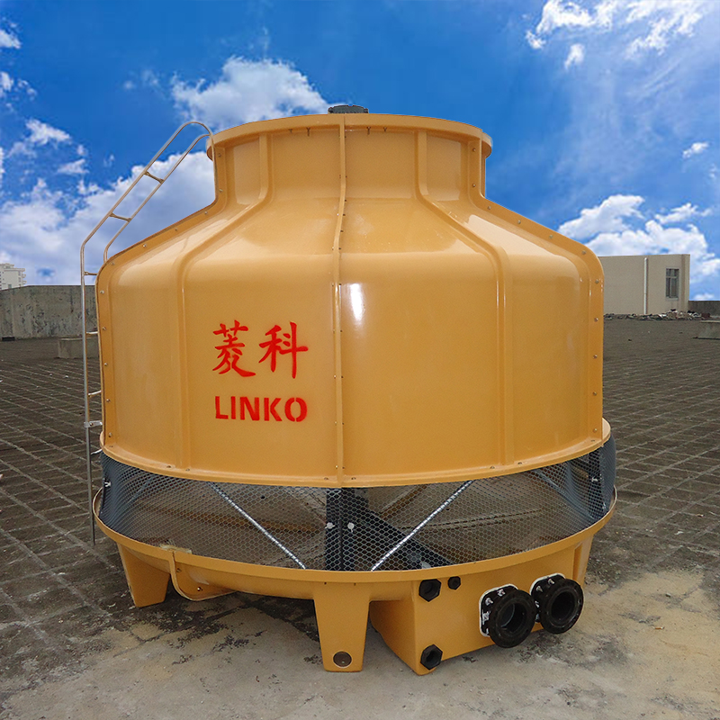 圓形玻璃鋼逆流式60噸冷卻塔 低噪音冷卻水塔
