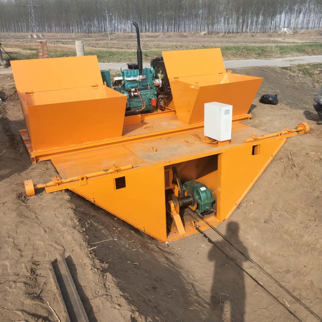 牽引式滑膜機 渠道防滲構造 水溝襯砌機